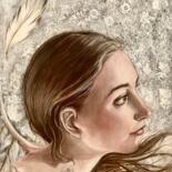 Painting titled "Angel" by Maria Romano, Original Artwork, Acrylic