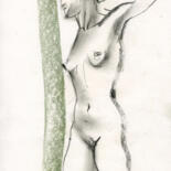 Dibujo titulada "Anna. Nude art #215…" por Maria Shedrina, Obra de arte original, Carbón