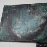 Painting titled "Espírito negro" by Mariana Arvanas, Original Artwork, Ink