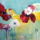 Painting titled "The Floral Symphony" by Maria Tinkoff, Original Artwork, Oil