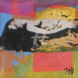 Peinture intitulée "DS 1" par Marie-José Lopez Portland (VersusMAJO), Œuvre d'art originale, Collages