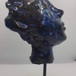 Sculpture intitulée "Rêve bleu" par Marie Pascale Martins, Œuvre d'art originale, Céramique