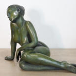 Sculpture titled "Eve" by Marie-Paule Deville-Chabrolle, Original Artwork, Bronze