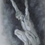 Dessin intitulée "Funambule - Funambu…" par Marijo Ponce Fest, Œuvre d'art originale, Pastel