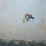 Painting titled "Flight" by Marina Shkarupa, Original Artwork, Acrylic