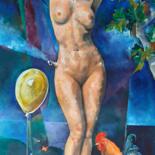 Peinture intitulée "I capricci di Eva" par Mario Venza, Œuvre d'art originale, Acrylique