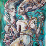 Painting titled "Our connection" by Mariya Markina, Original Artwork, Acrylic