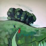 Painting titled "Whitcombe Coppice" by Mark Harris, Original Artwork, Acrylic