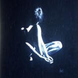 Peinture intitulée ""Celia"" par Mark Herzog, Œuvre d'art originale, Huile Monté sur Carton