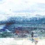 Картина под названием "Синий туман" - Марк Козырев, Подлинное произведение искусства, Масло
