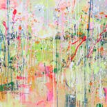 Malarstwo zatytułowany „Meditation Meadow” autorstwa Marta Zawadzka, Oryginalna praca, Akryl Zamontowany na Drewniana rama n…