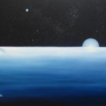 Картина под названием "" Clair de lunes "" - Martial Dumoulin, Подлинное произведение искусства, Масло Установлен на Деревян…