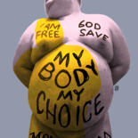 Printmaking titled "MY BODY MY CHOICE" by Martín Sigwald, Original Artwork, 2D Digital Work