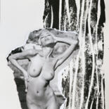 Collages intitulée "Monochrome Safari P…" par Martin Wieland, Œuvre d'art originale, Lithographie