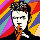Arte digitale intitolato "David Bowie" da Marina Boiko, Opera d'arte originale, Lavoro digitale 2D