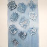 Textile Art titled "Sky" by Mary Downe, Original Artwork, Fabric