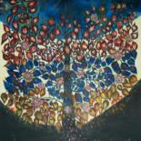 Peinture intitulée "Arbre de Vie de Sér…" par Maryse Curinier-Rochette, Œuvre d'art originale, Huile