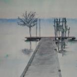 Peinture intitulée "Zen" par Maryse Tisnés, Œuvre d'art originale, Aquarelle