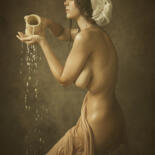 Fotografia intitolato "Milk shower" da Mathilde Oscar, Opera d'arte originale, Fotografia digitale