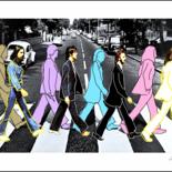 Painting titled "MATTONI Beatles - f…" by Mattoni, Original Artwork, Digital Painting