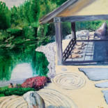 Painting titled "Zen Garden" by Mauricio Palma, Original Artwork, Oil