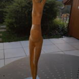 Sculpture intitulée "Petit ventre" par Max Bernard, Œuvre d'art originale, Bois