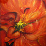 Painting titled "coeur de fleur" by Mc Palcowski, Original Artwork, Pastel