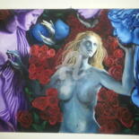 Картина под названием "tre" - Manuela Curiale, Подлинное произведение искусства, Масло
