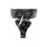 Dessin intitulée "Le côté gauche 93" par Meziane Boussaid, Œuvre d'art originale, Encre