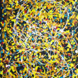 Pittura intitolato "New! Pollock Inspir…" da Mia Phlor, Opera d'arte originale, Acrilico