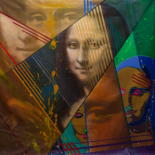 Painting titled "Untitled (Mona Lisa…" by Michael Andrew Law, Original Artwork, Acrylic