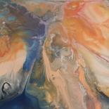 Painting titled "The Earth" by Michaela Gloria, Original Artwork, Acrylic