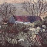 Malerei mit dem Titel "Near Sheila's House…" von Micheal O Muirthile, Original-Kunstwerk, Öl
