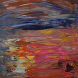 Peinture intitulée "Horizon bleu" par Michel Aucoin, Œuvre d'art originale, Acrylique