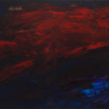 Peinture intitulée "Ciel rouge" par Michel Aucoin, Œuvre d'art originale, Acrylique