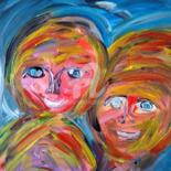Painting titled "Complicité" by Tomy, Original Artwork, Acrylic