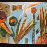 Malerei mit dem Titel "La jungle" von Tomy, Original-Kunstwerk