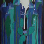 Pintura titulada "Opuntia Lindheimeri" por Michel Marant, Obra de arte original, Acrílico