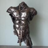 Escultura titulada "torse" por Michel Marzin, Obra de arte original, Metales