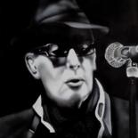 Peinture intitulée "Bashung" par Michel Ruelle (Aéro), Œuvre d'art originale, Acrylique