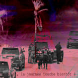Corniche-ouest, la journée touche bientôt à sa fin 33.5x47.2 in ©2019 by Michel TABANOU