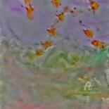 Картина под названием "Leaves In The Wind" - Michela Curtis, Подлинное произведение искусства, Масло