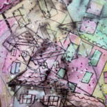 Pittura intitolato "caos.jpg" da Milena Aere, Opera d'arte originale, Acquarello