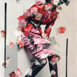 Collages intitulée "Compo 1.3" par Mino, Œuvre d'art originale, Collages