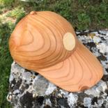 Sculpture intitulée "Casquette" par Mirèo, Œuvre d'art originale, Bois