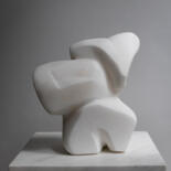 Sculpture titled "Organic alabaster" by Mirjam De Nijs, Original Artwork, Stone