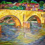 Peinture intitulée "avignon" par Mark Salevitz, Œuvre d'art originale, Huile