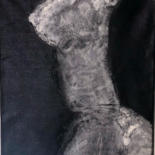 Textielkunst getiteld "Painting, body prin…" door Katarina007, Origineel Kunstwerk, Acryl