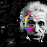 Digital Arts titled "A. Einstein" by Grafickoncept, Original Artwork, 2D Digital Work