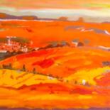 Painting titled "Paysage marocain" by Mohammed Rachid Iraqi, Original Artwork